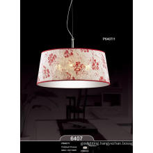 Flower Pattern Fabric Home Hotel Bar Resort Villa Pendant Lamp (P6407-1)